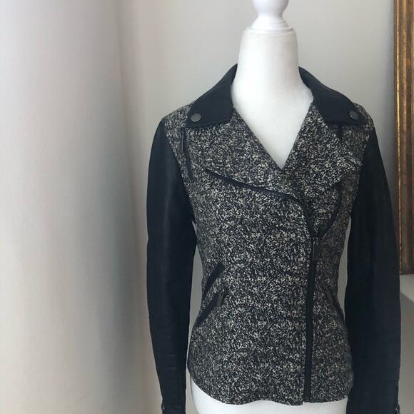 William Rast Faux Leather Speckled Moto Jacket - Picture 2 of 8